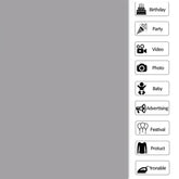 Lofaris Grey Solid Simple Party Backdrop for Photo
